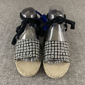 Reed Gladiator Sandals Flats Black Ankle Ties Medium (7.5-8.5) Style‎ # WN10768